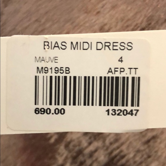 NWT Michele Mason Bias Midi Dress in “Mauve” - Picture 8 of 8